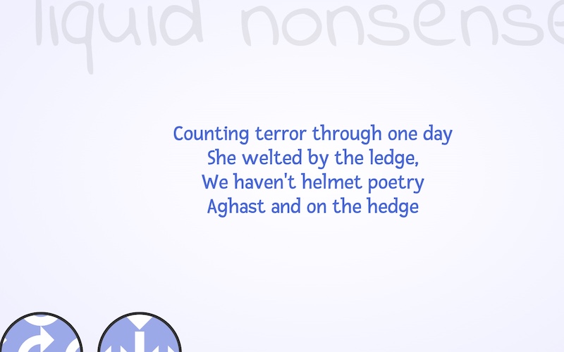 Screenshot of Liquid Nonsense