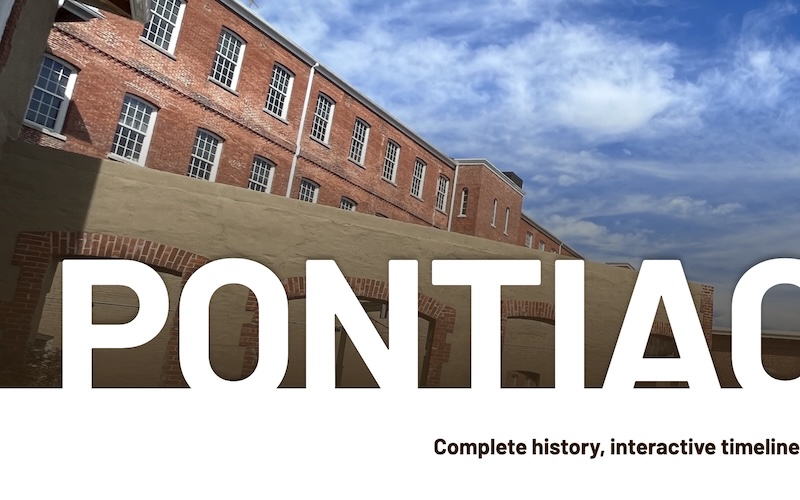 Screenshot of PontiacMillsHistory.com